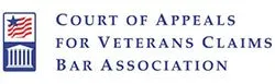 Logo displaying the name "Court of Appeals for Veterans Claims Bar Association" with patriotic emblem.